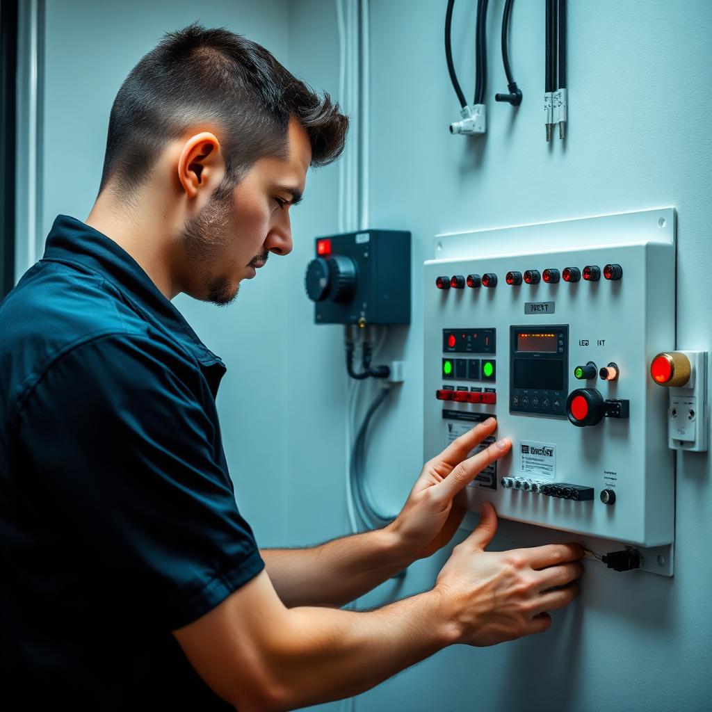 Fire alarm control panel commissioning