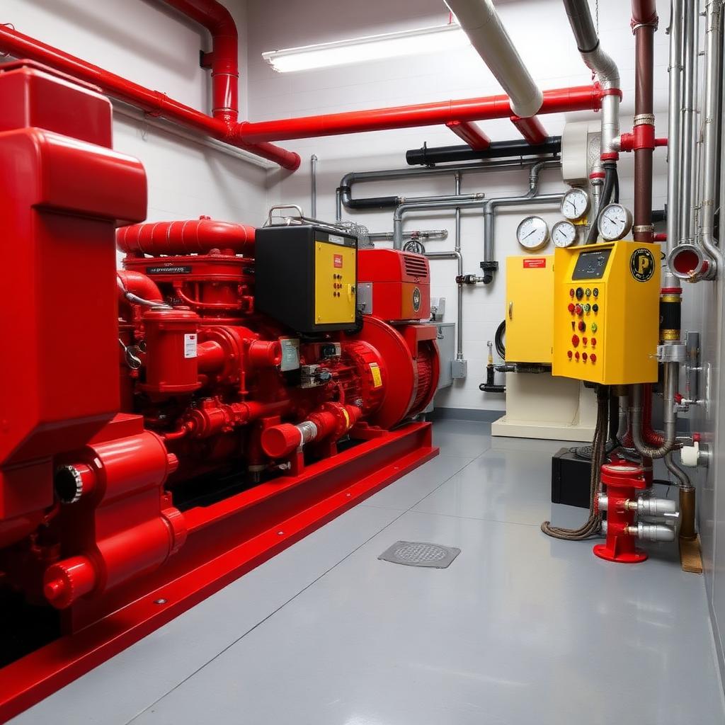 Fire pump and controller room